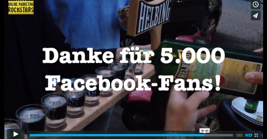 Danke für 5.000 Facebook-Fans