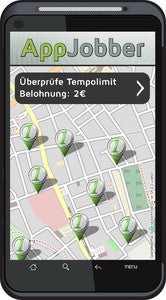 Karte bei AppJobber