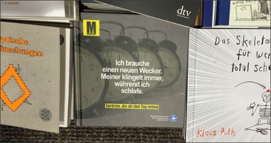 Das "Made My Day"-Buch in der Auslage einer Hamburger Buchhandlung