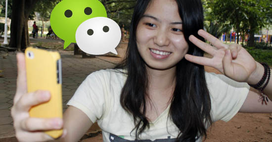 Ein dreifaches Hoch auf WeChat: Die App verändert Asiens Werbelandschaft. (Foto: Philip McMaster, CC BY-NC 2.0)