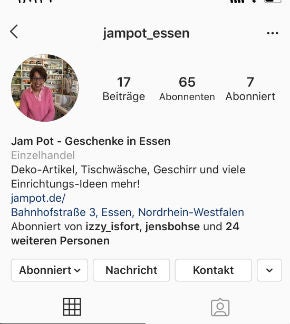 Jam Pot Instagram-Account