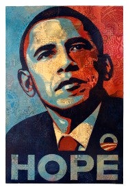 Hope-Porträt Obama