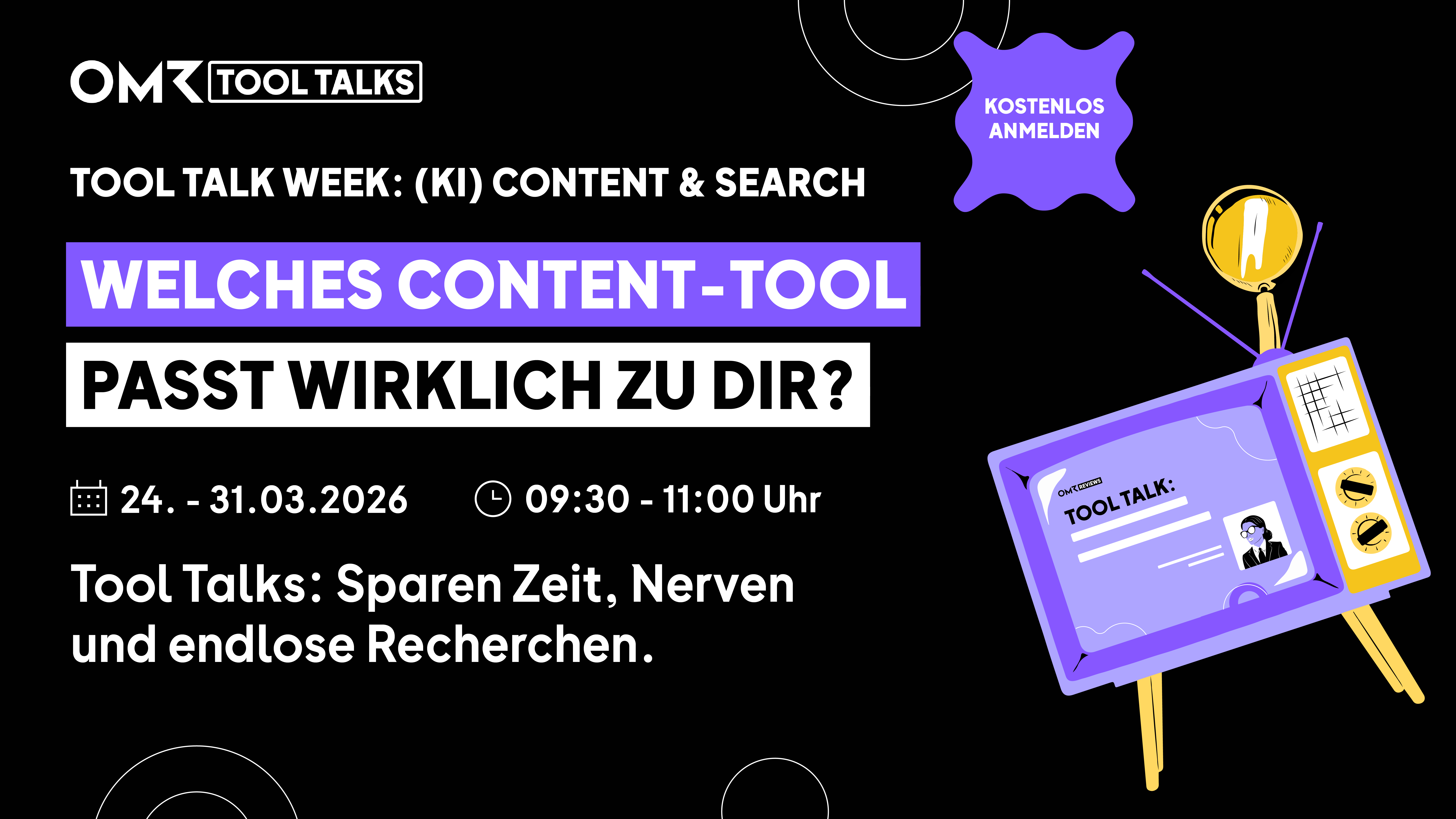 OMR Reviews: Tool Talk Week (KI) Content & Search